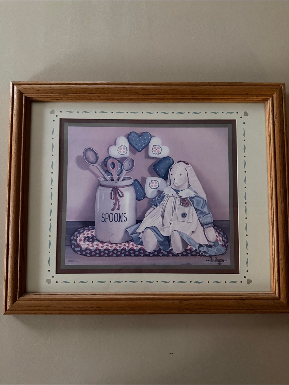 Vintage 1990 Pat Pearson Spoons Frames Print